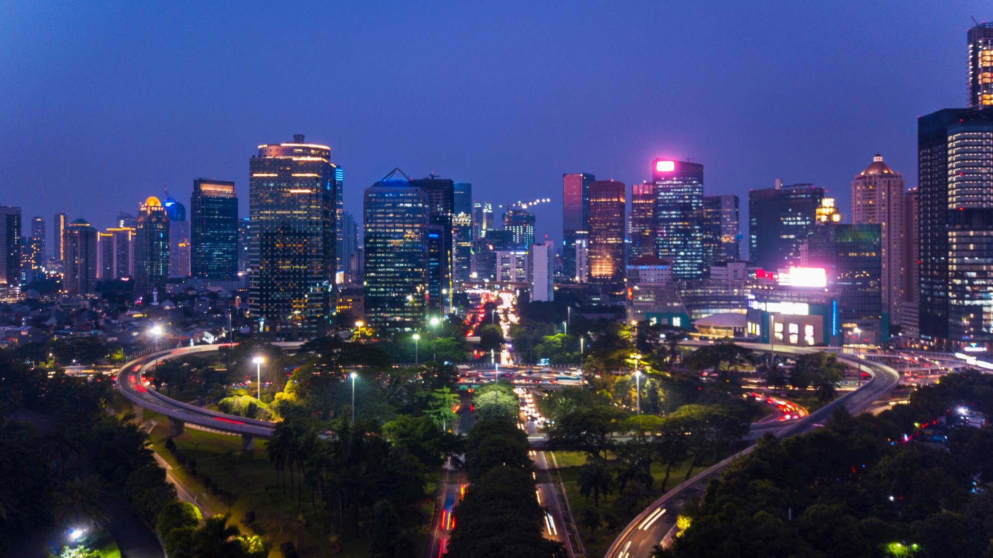 Jakarta Cityscape at Night